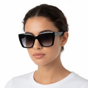 New Barton Perreira Devine Smoke Gradient Butterfly Ladies Sunglasses BP40037I 0